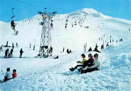 AK / Ansichtskarte  Valloire Valloires 1384m 73 Savoie Station de Sports d'hiver vue d'ensemble des pistes du 2ème troncon