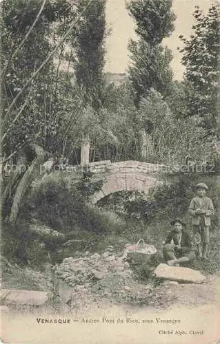 AK / Ansichtskarte  Venasque Carpentras 84 Vaucluse Ancien Pont du Rieu sous Venasque