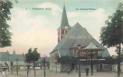 AK / Ansichtskarte  Trelon Avesnes-sur-Helpe 59 Nord La Grand Place