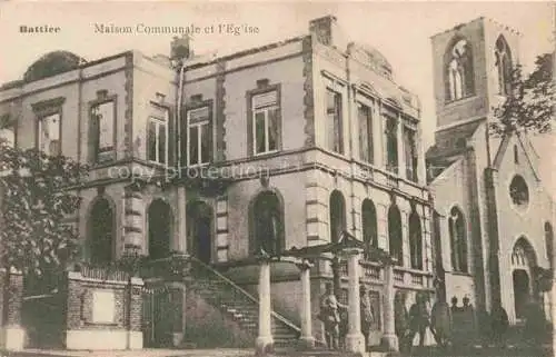 AK / Ansichtskarte  Battice Belgie Maison Communale et l'Eglise