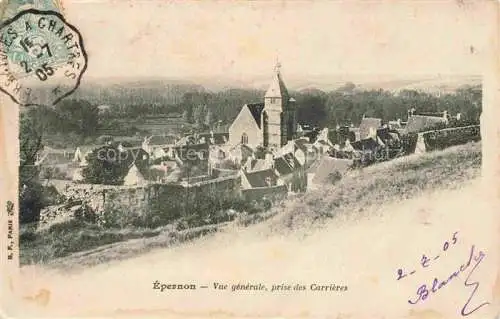 AK / Ansichtskarte  Epernon Chartres 28 Eure-et-Loir Vue generale prise des Carrieres