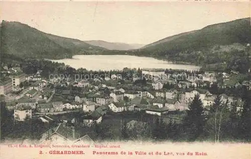 AK / Ansichtskarte  Gerardmer 88 Vosges Panorama de la Ville et du Lac Vue du Rain