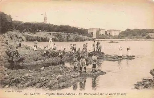 AK / Ansichtskarte  Giens Hyeres TOULON 83 Var Hopital Renee Sabran En Promenade sur le bord de mer