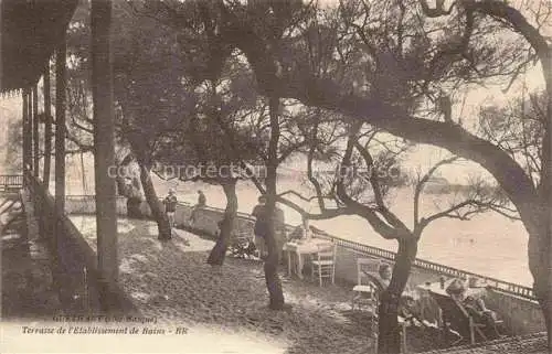 AK / Ansichtskarte  Guethary Bayonne 64 Pyrenees-Atlantiques Terrasse de l'Etablissement de Bains