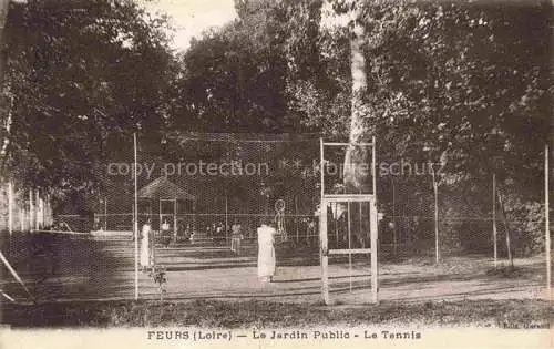 AK / Ansichtskarte  Feurs Montbrison 42 Loire Le Jardin Public Le Tennis