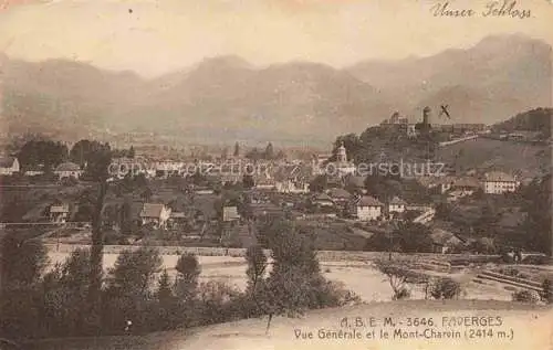 AK / Ansichtskarte  Faverges Annnecy 74 Haute-Savoie Vue generale et le Mont Charvin