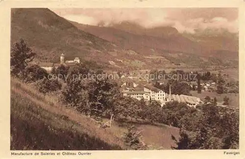 AK / Ansichtskarte  Faverges Annnecy 74 Haute-Savoie Manufacture de Soleries et Chateau Ouvrier