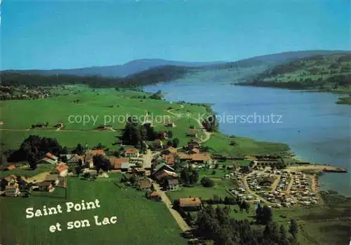 AK / Ansichtskarte  Saint-Point-Lac Vue aérienne