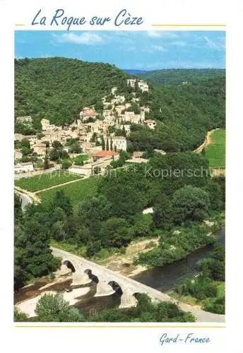 AK / Ansichtskarte  La Roque-sur-Ceze Panorama Vallée de la Ceze vue aérienne