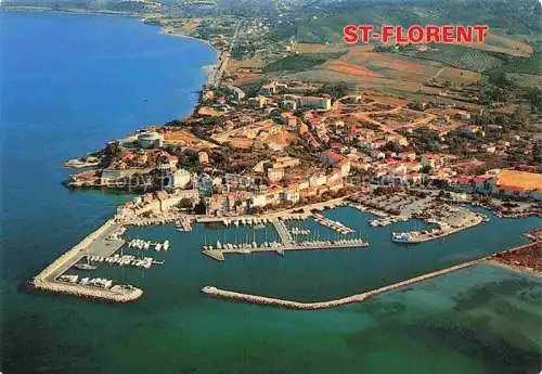 AK / Ansichtskarte  St-Florent 2B Haute-Corse Port de plaisance et la marine vue aérienne