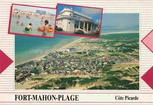 AK / Ansichtskarte  Fort-Mahon-Plage 80 Somme Vue aérienne Plage Casino