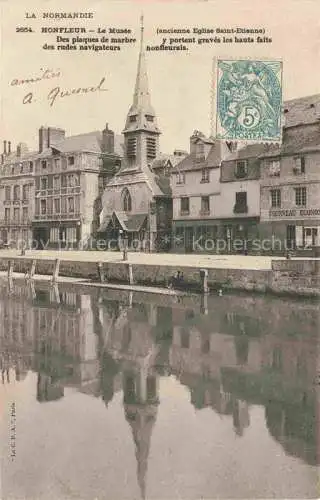 AK / Ansichtskarte  HONFLEUR Lisieux 14 Calvados Le Musee Des plaques de marbre des rudes navigateurs