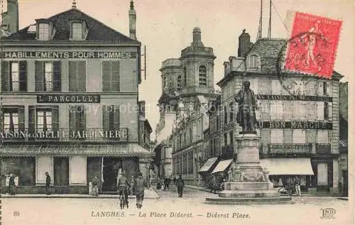 AK / Ansichtskarte  Langres 52 Haute-Marne La Place Diderot 