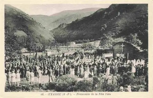 AK / Ansichtskarte  Itxassou Itsatsou Bayonne 64 Pyrenees-Atlantiques Procession de la Fete Dieu