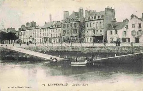 AK / Ansichtskarte  Landerneau BREST 29 Finistere Le Quai Leon