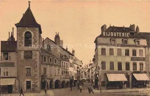 AK / Ansichtskarte  Lons-le-Saunier 39 Jura Le Pont de l'Horloge et la Rue des Arcades