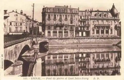 AK / Ansichtskarte  Epinal 88 Vosges Pont de pierre et Quai Jules Ferry