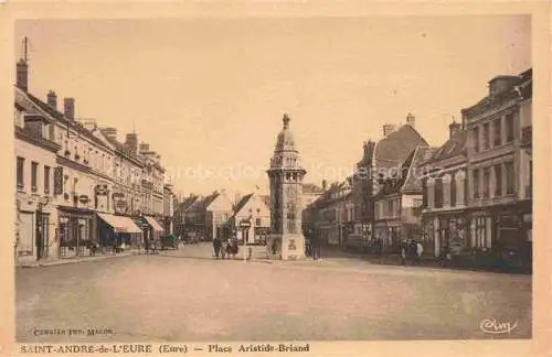 AK / Ansichtskarte  Saint-Andre-de-l Eure Evreux 27 Eure Place Aristide Briand