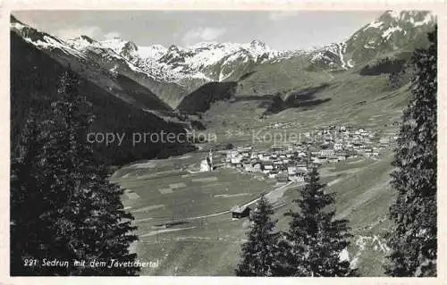 AK / Ansichtskarte  Sedrun Surselva GR Panorama Javetschertal