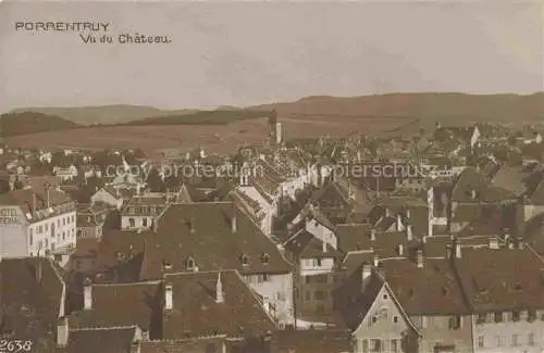 AK / Ansichtskarte  Porrentruy JU Vu du Chateau