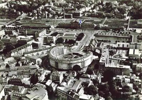 AK / Ansichtskarte  MULHOUSE Muehlhausen 68 Alsace Le batiment Annulaire et la Gare Vue aerienne