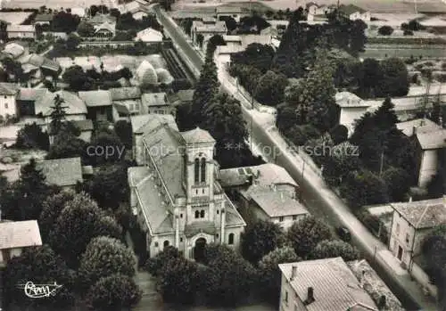 AK / Ansichtskarte  Heyrieux Vienne 38 Isere Eglise et Route de Lyon Vue aerienne