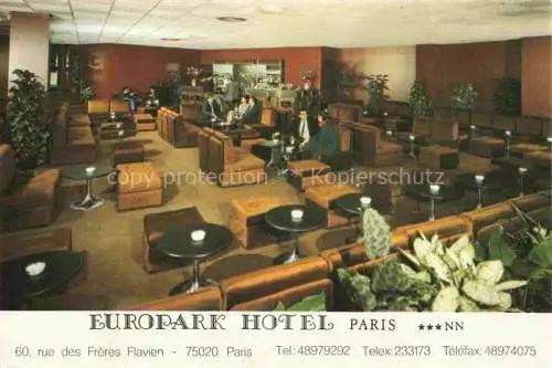 AK / Ansichtskarte  PARIS 75 Europark Hotel Speisesaal Bar