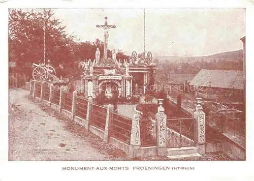 AK / Ansichtskarte  Froeningen Froeningen 68 Haut-Rhin Monument aux Morts 