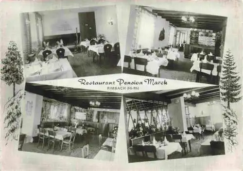 AK / Ansichtskarte  Rimbach-pres-Guebwiller 68 Haut-Rhin Restaurant Pension Marck Gastraeume