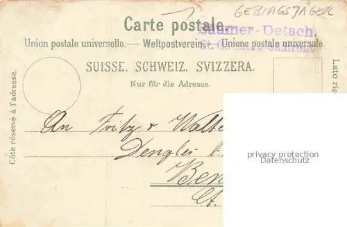 AK / Ansichtskarte  Gebirgsjaeger Chasseur Alpins Mountaineers Militaria-- St Gotthard Hospiz Schweiz