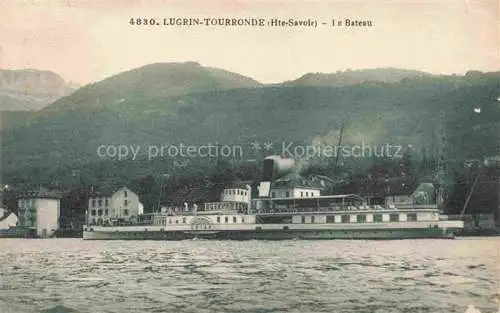 AK / Ansichtskarte  Tourronde Lugrin Thonon-les-Bains 74 Haute-Savoie Le Bateau