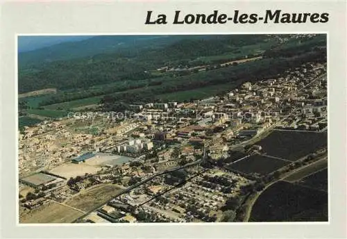 AK / Ansichtskarte  La Londe-les-Maures 83 Var Vue aérienne au premier plan Camping La Forge