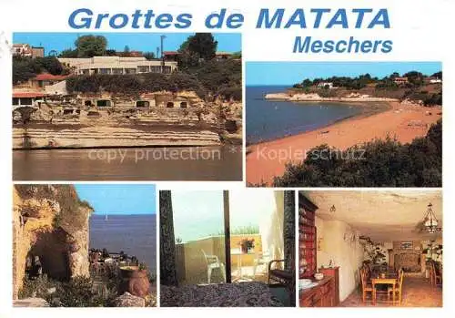 AK / Ansichtskarte  Meschers-les-Bains Saintes 17 Charente-Maritime Grottes de Matata Hôtel Bar Restaurant Musée Plage