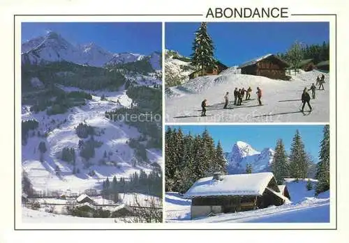 AK / Ansichtskarte  Abondance Thonon-les-Bains 74 Haute-Savoie Winterpanorama Wintersport Alpen