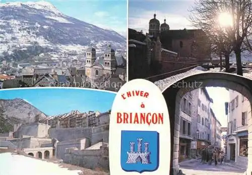 AK / Ansichtskarte  Briancon 05 pendant l'hiver Eglise Centre