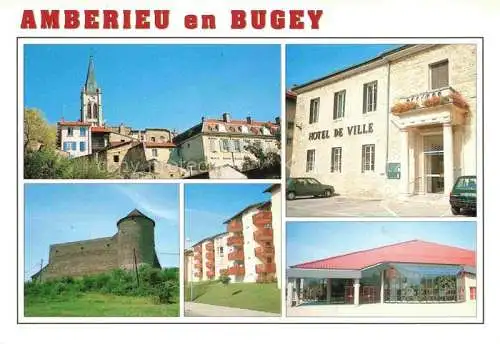 AK / Ansichtskarte  Amberieu-en-Bugey Belley 01 Ain Vues d'ensemble Eglise Hôtel de Ville