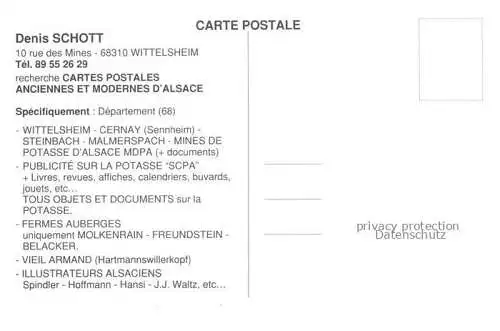 AK / Ansichtskarte  Wittelsheim 68 Haut-Rhin Denis Schott Alsase