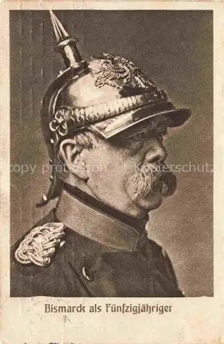 AK / Ansichtskarte  BISMARCK  Otto von Politik Fuenfzigjaehriger