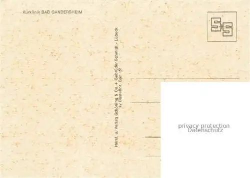 AK / Ansichtskarte  Bad Gandersheim Speisesaal Kurklinik