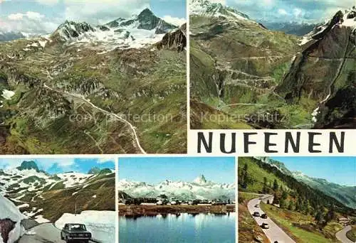 AK / Ansichtskarte  Nufenen Hinterrhein GR Gebirgspanorama Gebirgspass Bergsee Alpen