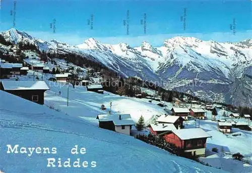 AK / Ansichtskarte  Les Mayens de Riddes Panorama Wintersportplatz Alpen