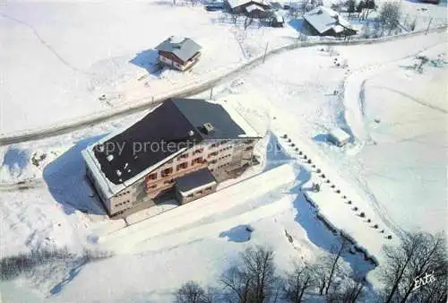 AK / Ansichtskarte  Les Houches 74 Haute-Savoie Centre de Vacances des Amis de la Nature en hiver vue aérienne