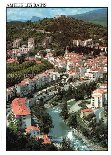 AK / Ansichtskarte  Amelie-les-Bains-Palalda 66 Pyrenees-Orientales Vue générale aérienne