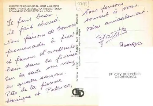 AK / Ansichtskarte  Prats-de-Mollo-la-Preste Ceret 66 Pyrenees-Orientales Domaine de Coste-Rebe Piscine