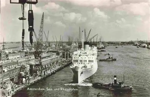 AK / Ansichtskarte  Dampfer Oceanliner Oranje Amsterdam Rheinhafen