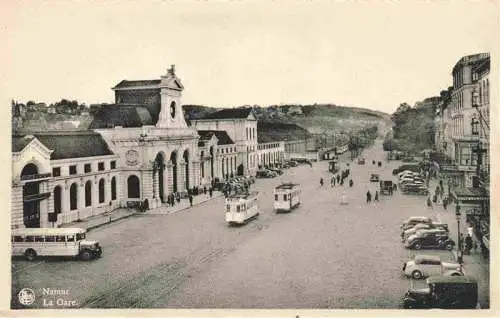 AK / Ansichtskarte  Strassenbahn Tramway-- Namur La Gare