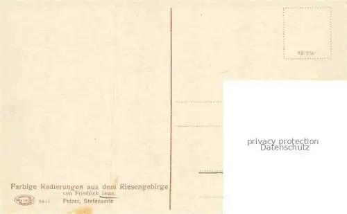 AK / Ansichtskarte  Iwan Friedrich Kuenstlerkarte Petzer Stufenseite Schnee