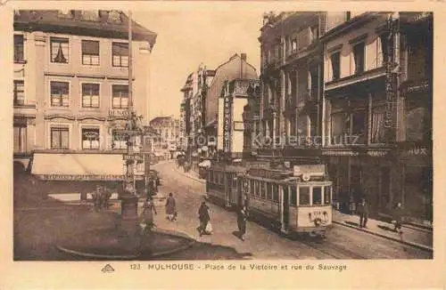 AK / Ansichtskarte  Strassenbahn Tramway-- Mulhouse Victoire rue Sauvage