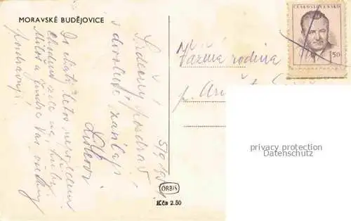 AK / Ansichtskarte  Moravske Budejovice Maehrisch Budwitz Trebic CZ Ortspartie
