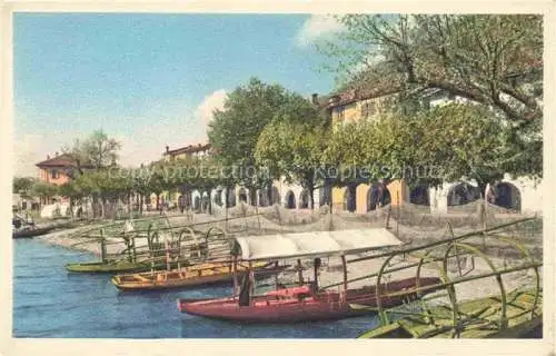 AK / Ansichtskarte  Bissone Lago di Lugano TI Bootsliegeplatz